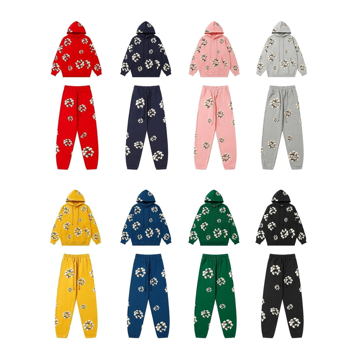 Denim Tears Men's Outfit: Hoodie/Pants (Separate Purchase Options)