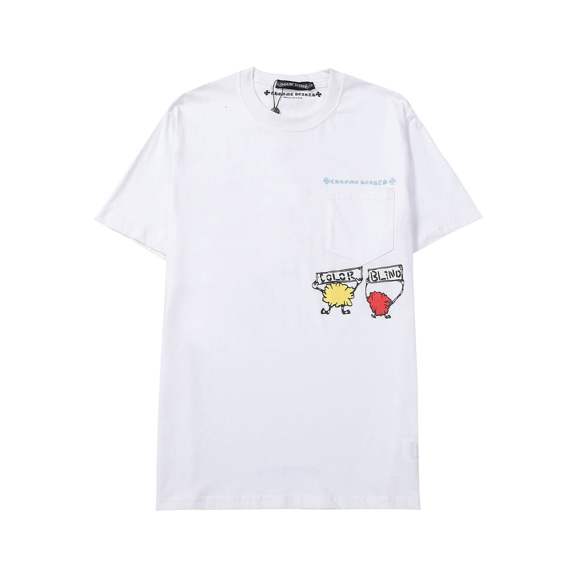 Chrome Heart T Shirts Crowe Summer Short Sleeve Hip Hop Men's and Women's T-Shirts