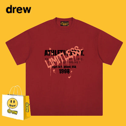 Drew T-shirts Smiley Face Short Sleeve T-shirt