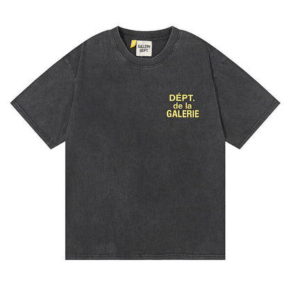 Gallery Dept T-shitrs Retro Washed Distressed Short Sleeve