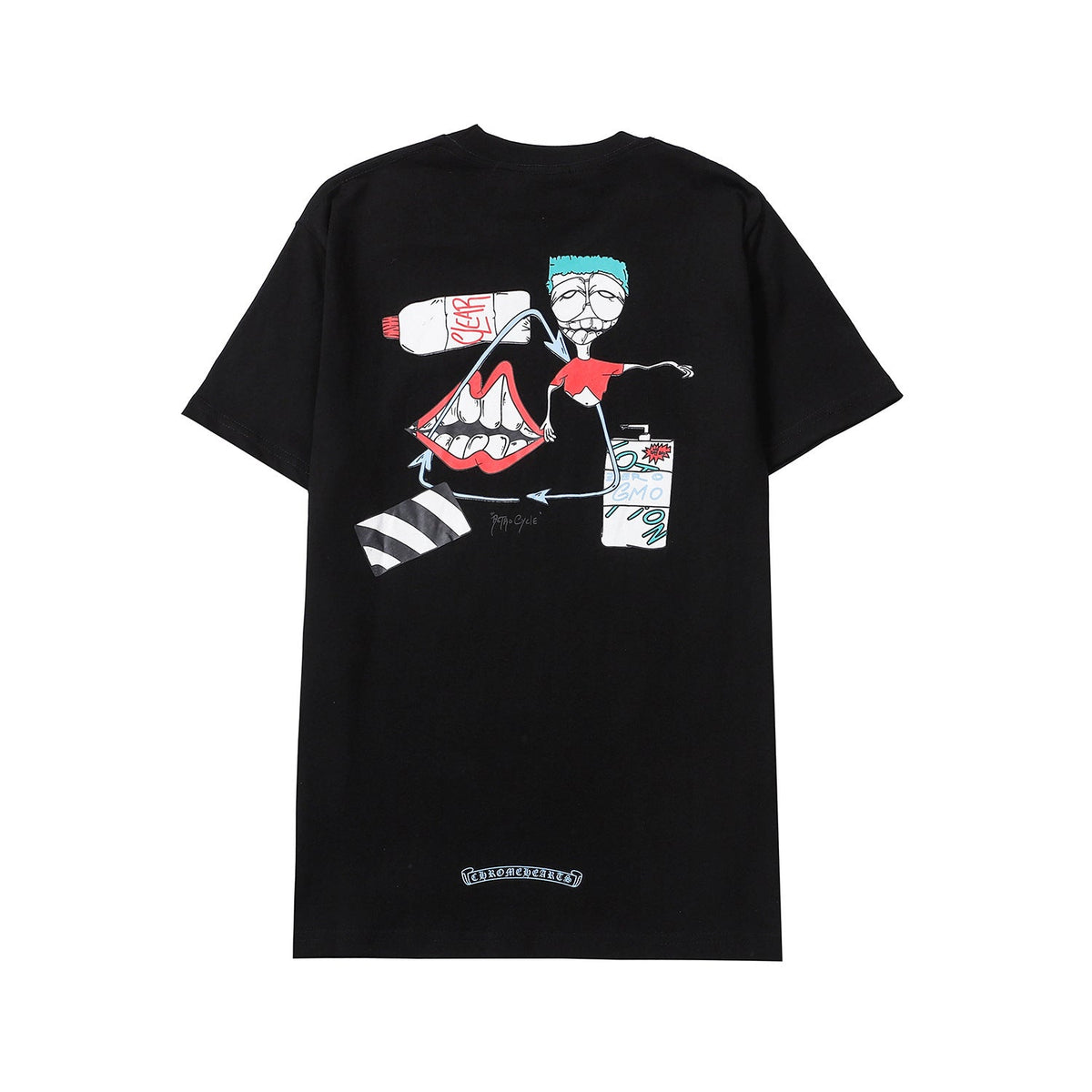 Chrome Heart T Shirts Crowe Summer Short Sleeve Hip Hop Men's and Women's T-Shirts