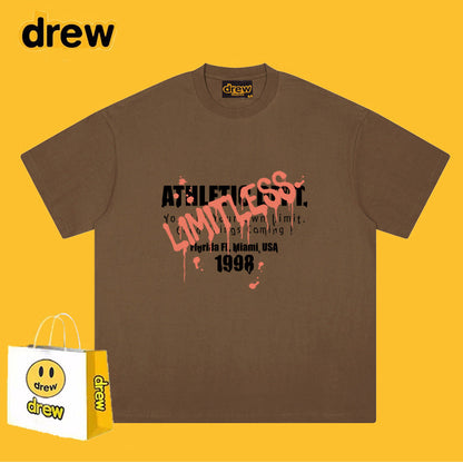 Drew T-shirts Smiley Face Short Sleeve T-shirt
