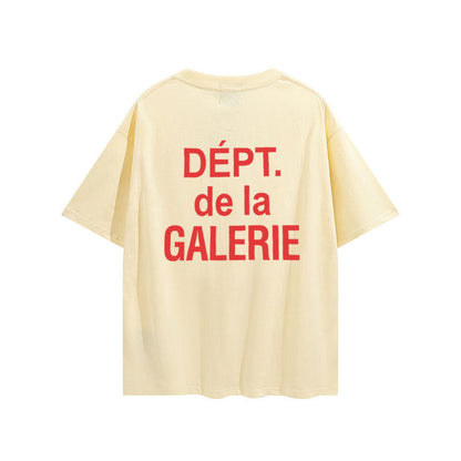 Gallery Dept T-shitrs Vintage Printed Summer plus Size Men and Women Short Sleeve