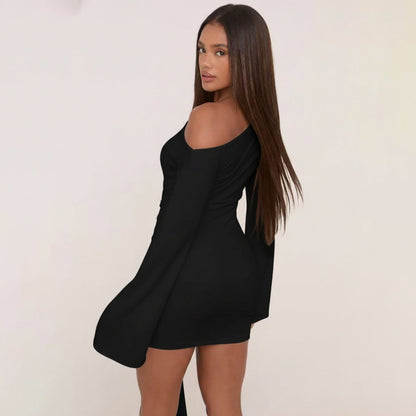 Drape One Shoulder Dress