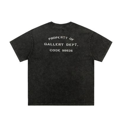 Gallery Dept T-shitrs High Street Printed Letter Short Sleeve Men and Women