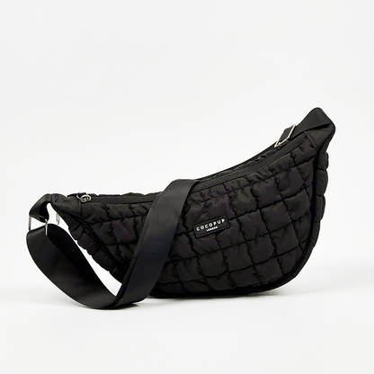 Crossbody Crescent Dog Walking Bag Bundle - Onyx