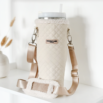 Tumbler Carry Case - Quilted Cream