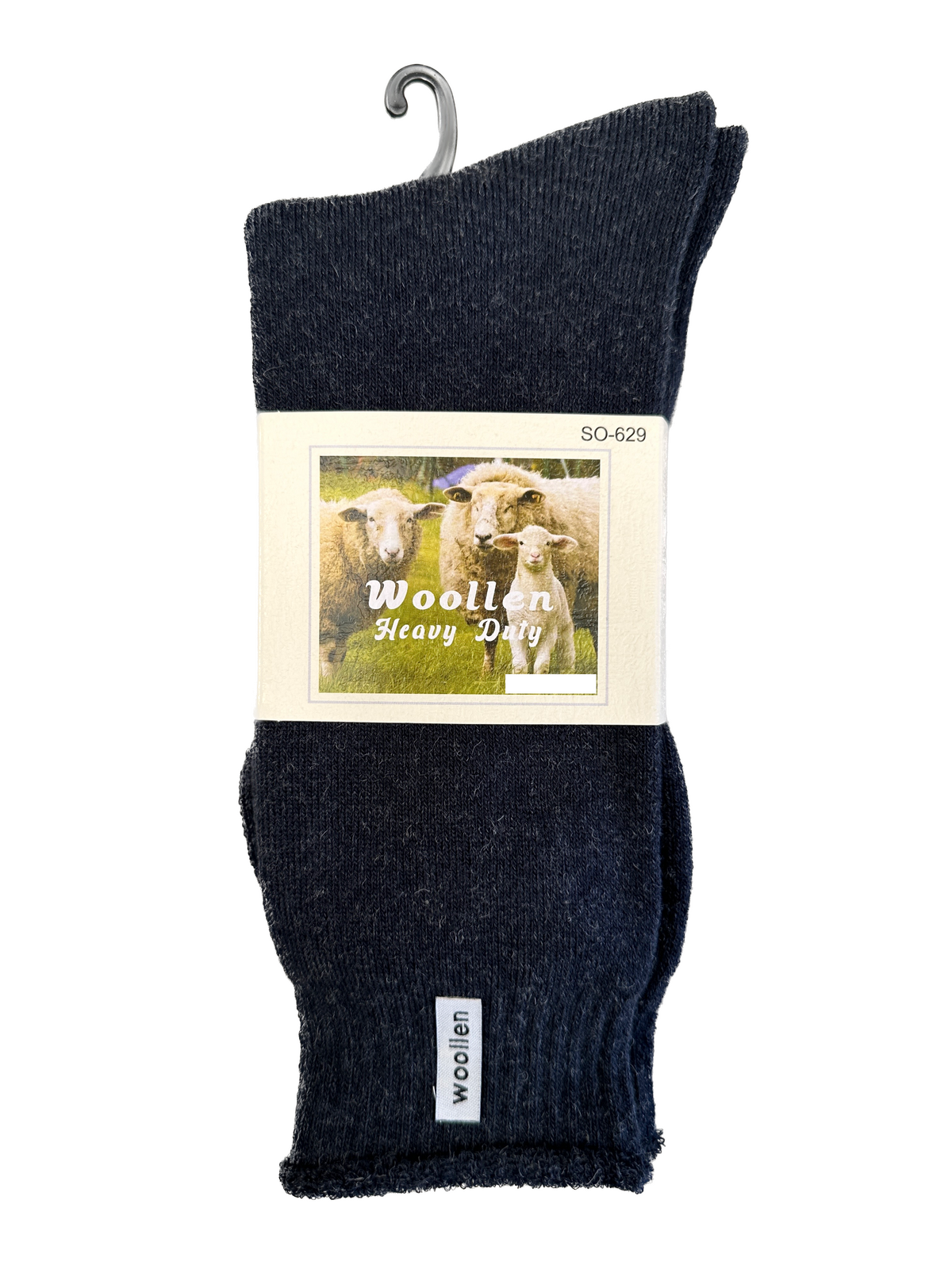 1 Pair Premium Mens Wool Heavy Duty Thick Work Socks Cushion Woolen Navy 1