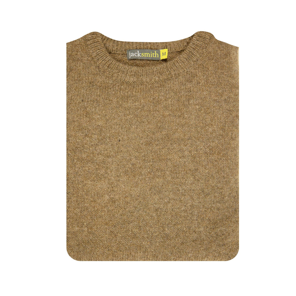 100 Shetland Wool Crew Round Neck Knit Jumper Pullover Mens Sweater Knitted Nutmeg