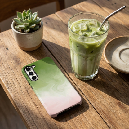 Samsung Tough Phone Case - Strawberry Matcha
