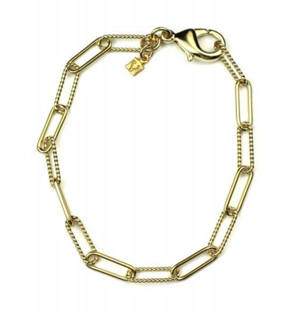Cristina V Safety Pin Chain Bracelet