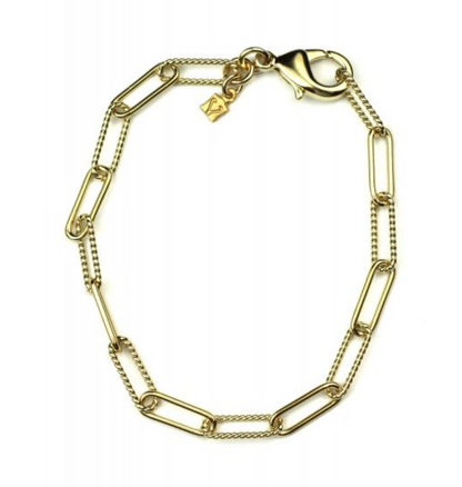 Cristina V Safety Pin Chain Bracelet