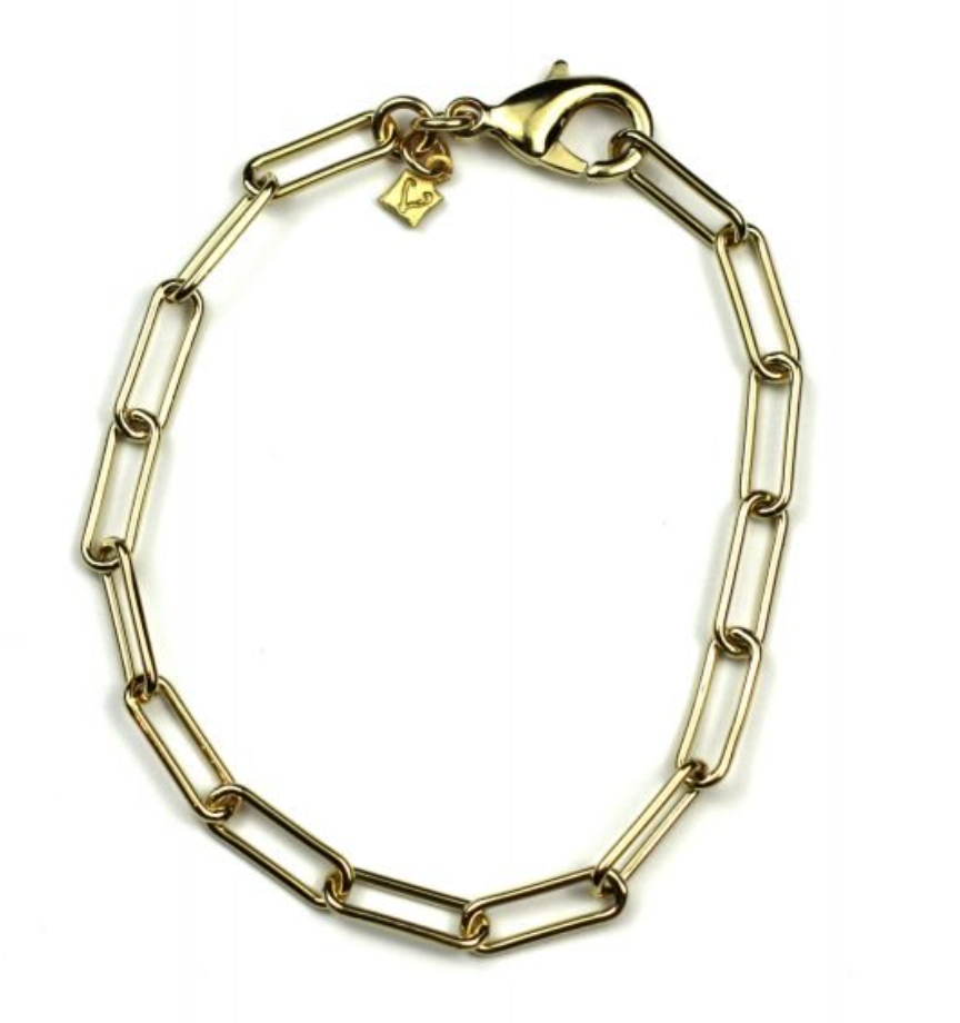 Cristina V Safety Pin Chain Bracelet