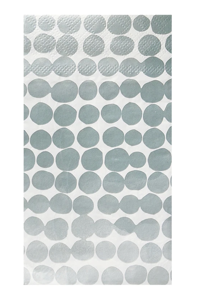 Paper Guest Napkins, Blue Dots