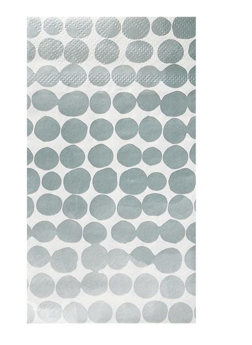 Paper Guest Napkins, Blue Dots