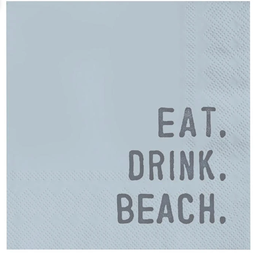 Eat, Drink, Beach Cocktail Napkins
