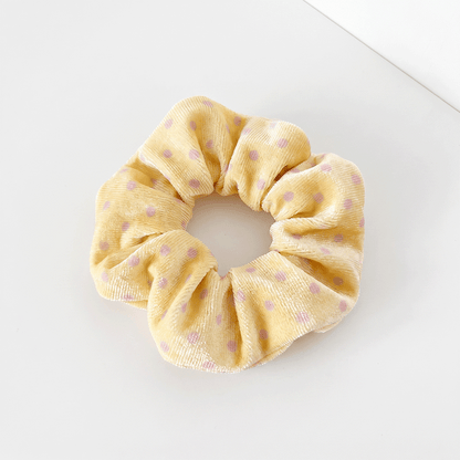 Scrunchie - Butter Blush Polka Dot