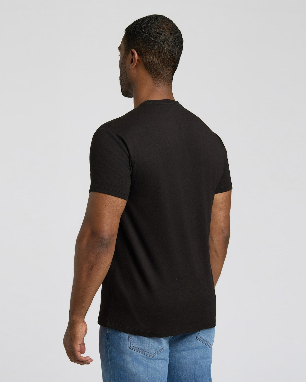 All Black Short Classic Crew Neck 6-Pack