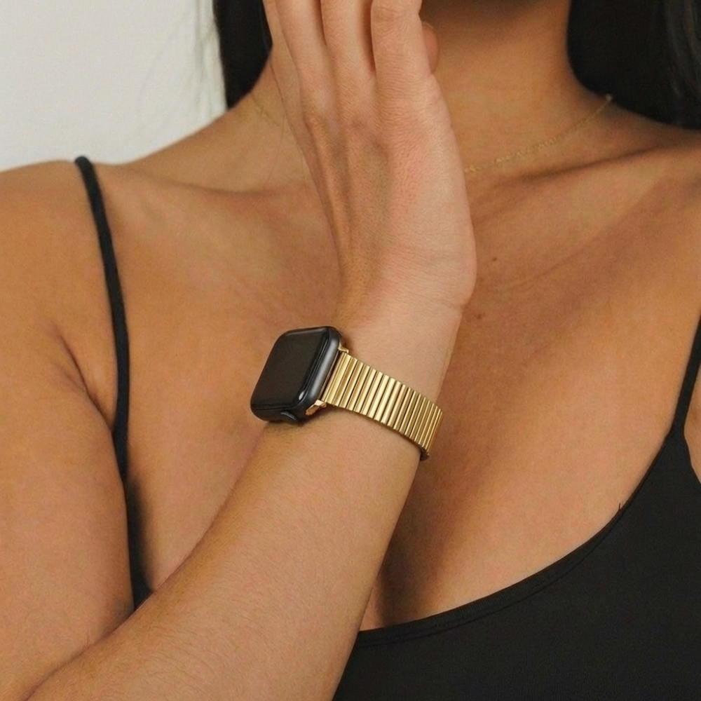 SLIM Fine Line Apple Watch Strap - Gold