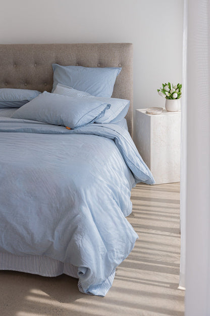Cloud Cotton Duvet Cover Set Ciel