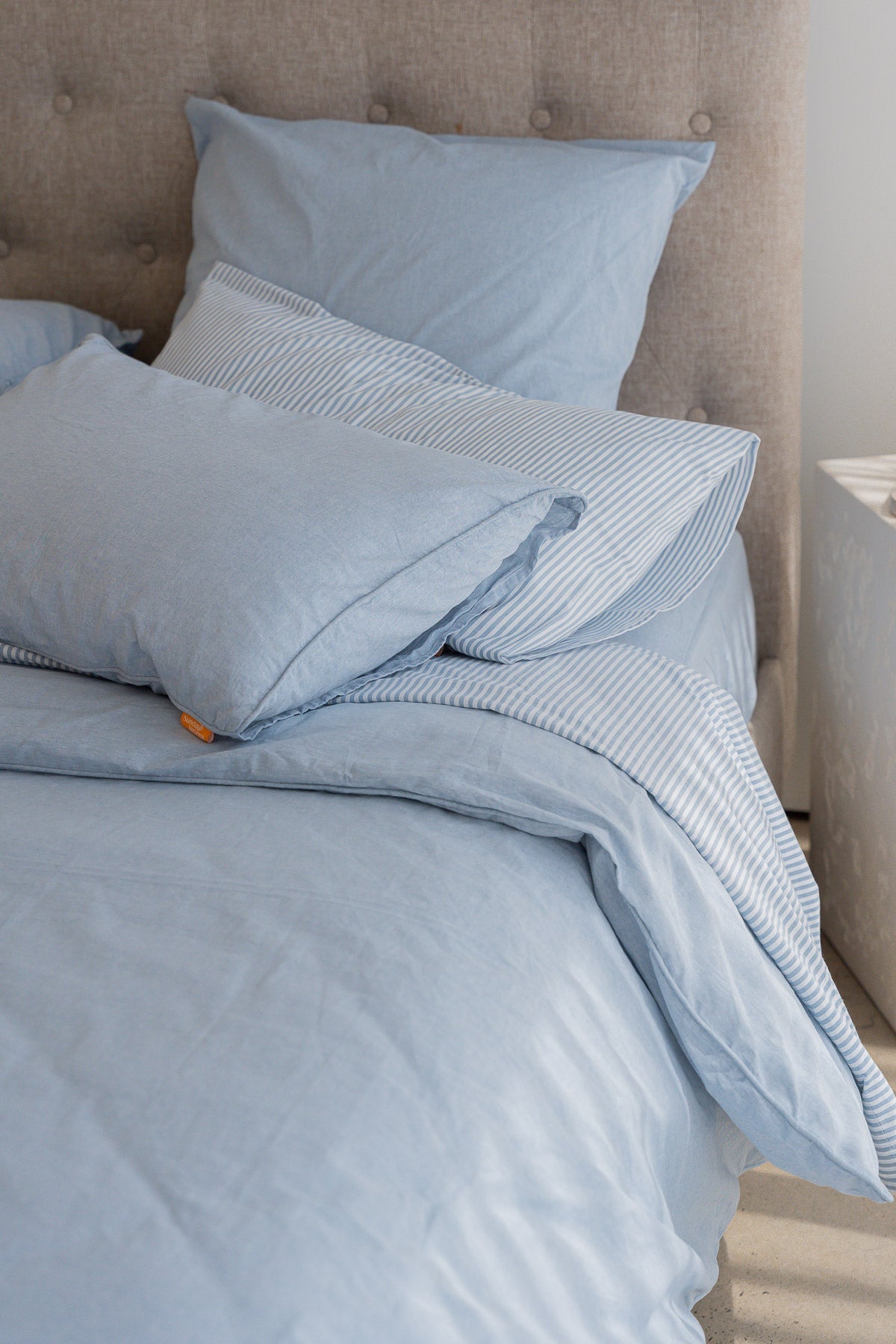 Cloud Cotton Duvet Cover Set Ciel