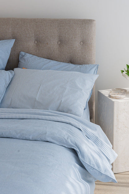 Cloud Cotton Duvet Cover Set Ciel