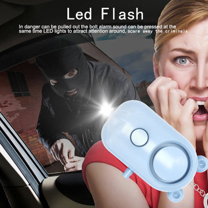 130dB LED Personal Alarm Pull Ring Outdoor Self-defense Products, Specification: Bear Style (Orange)