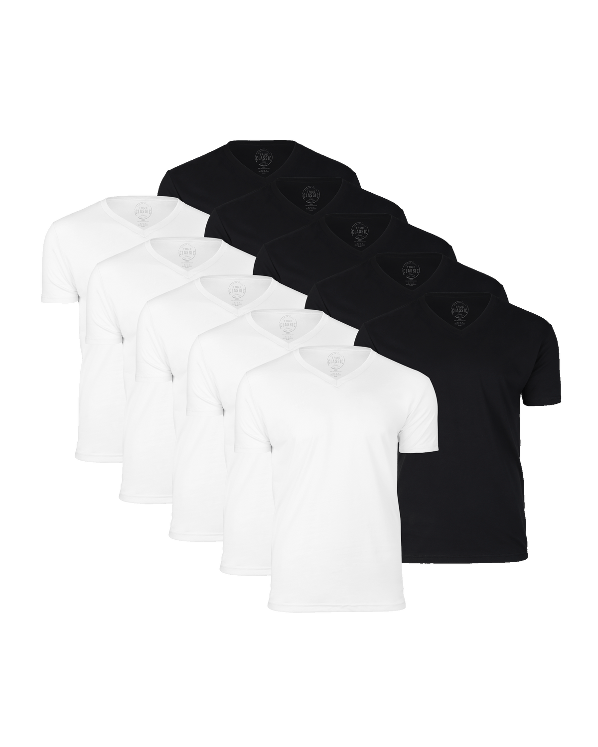 Black & White V-Neck 10-Pack