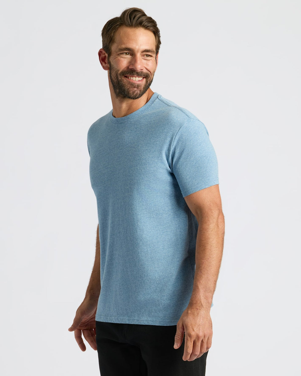 Heather Indigo Classic Crew Neck