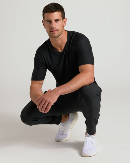 Black Active V-Neck 6-Pack