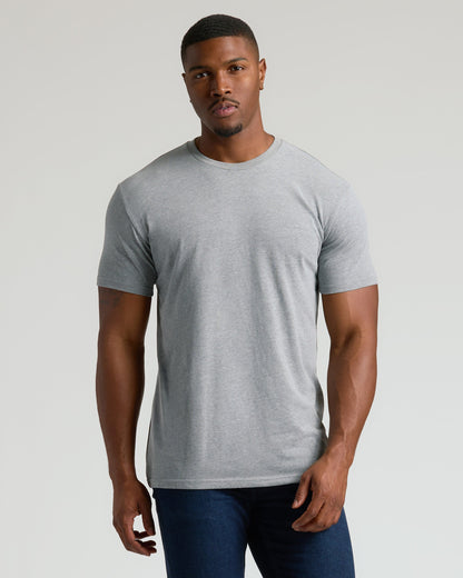 Straight Hem Crew Neck T-Shirt 10-Pack