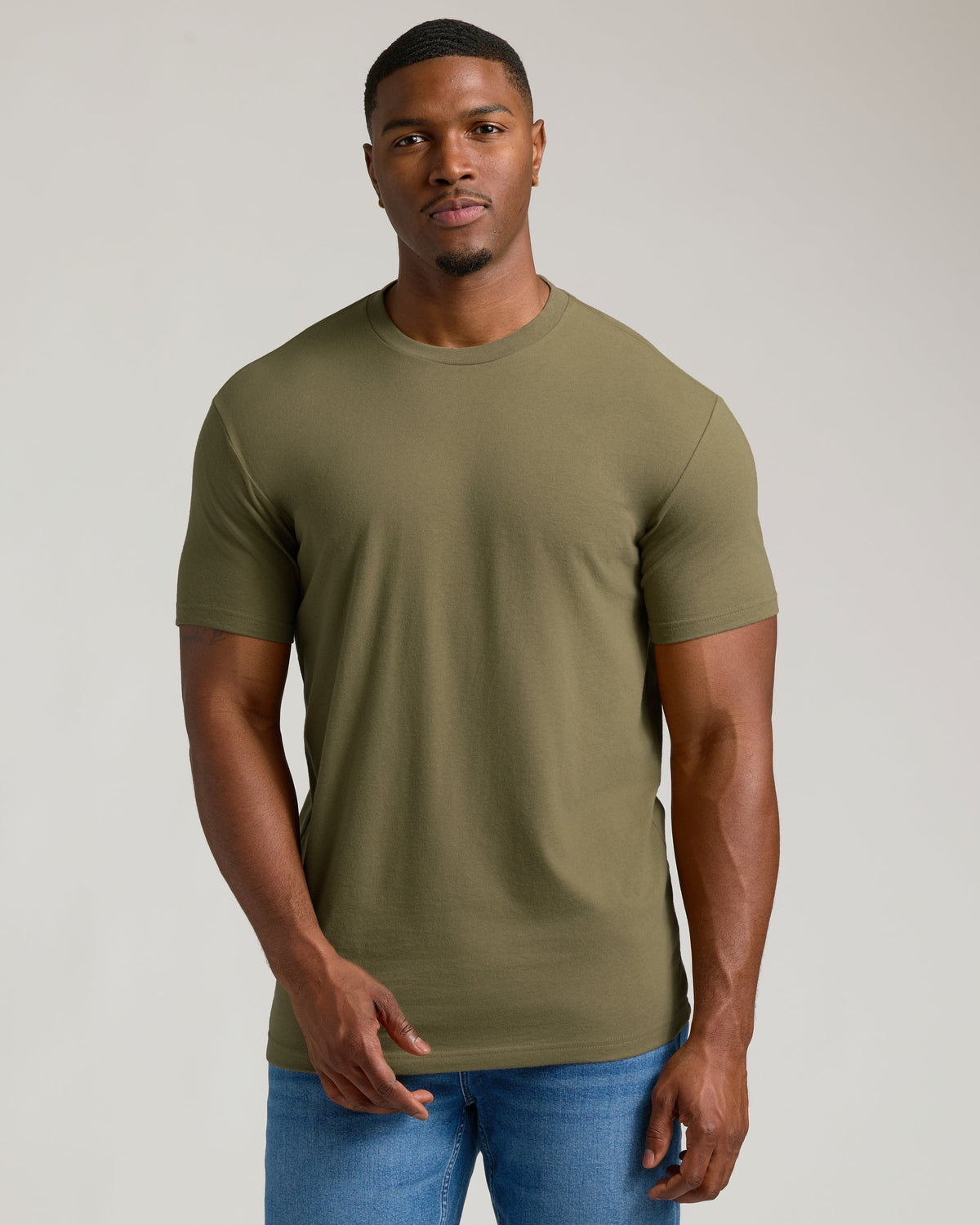Classic Tall Straight Hem Crew Neck T-Shirt 3-Pack