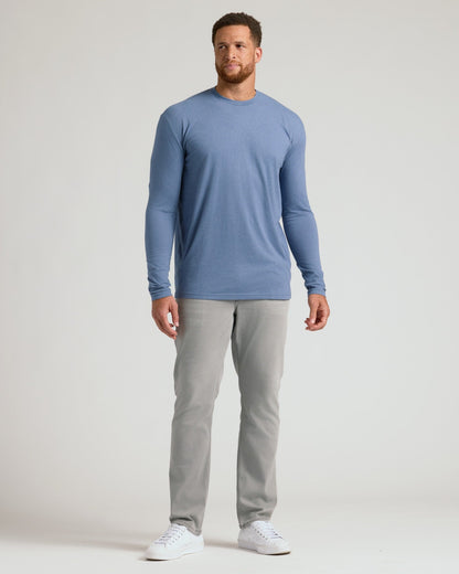 Dark Heather Vintage Navy Tall Long Sleeve T Shirt