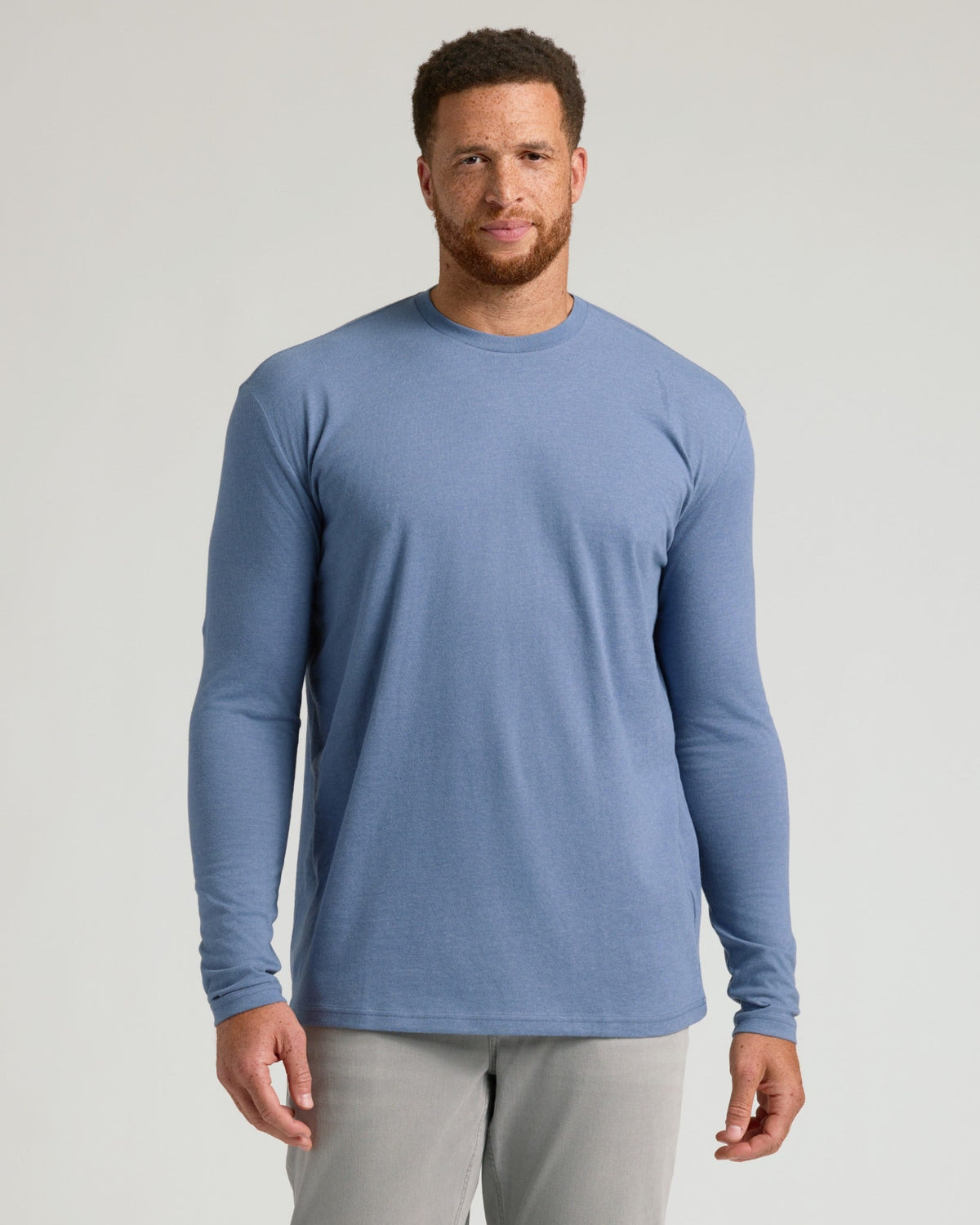 Dark Heather Vintage Navy Tall Long Sleeve T Shirt