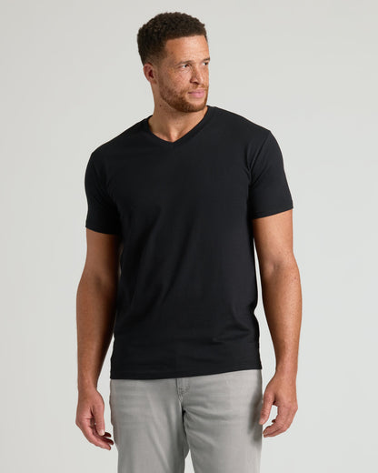 Black & White Classic Tall V-Neck 10-Pack