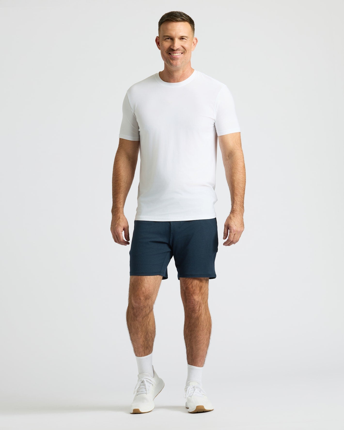 Dark Heather Navy Active Comfort Shorts