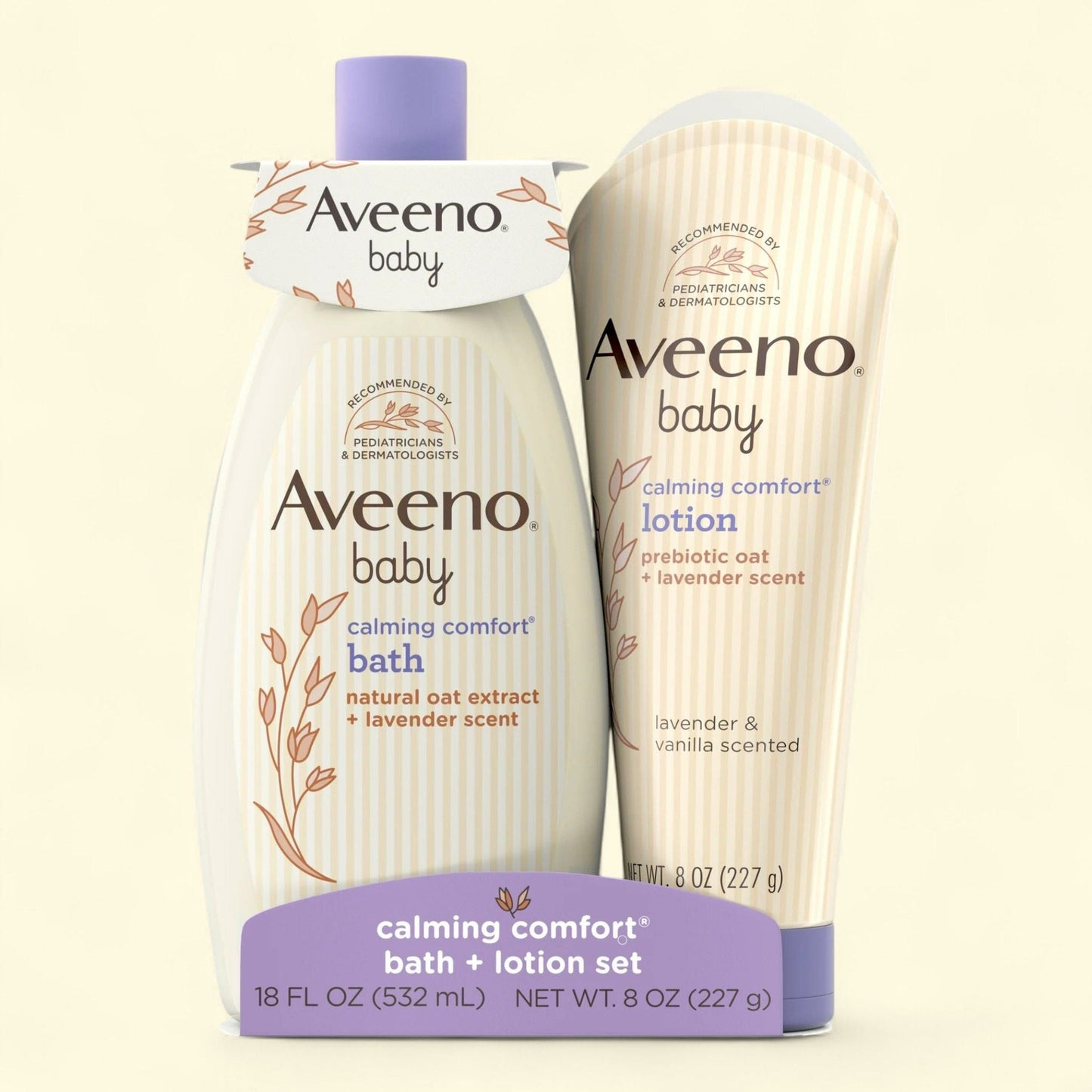 Aveeno Baby Calming Comfort Bedtime Gift Set, 2 Items