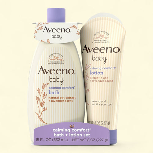 Aveeno Baby Calming Comfort Bedtime Gift Set, 2 Items