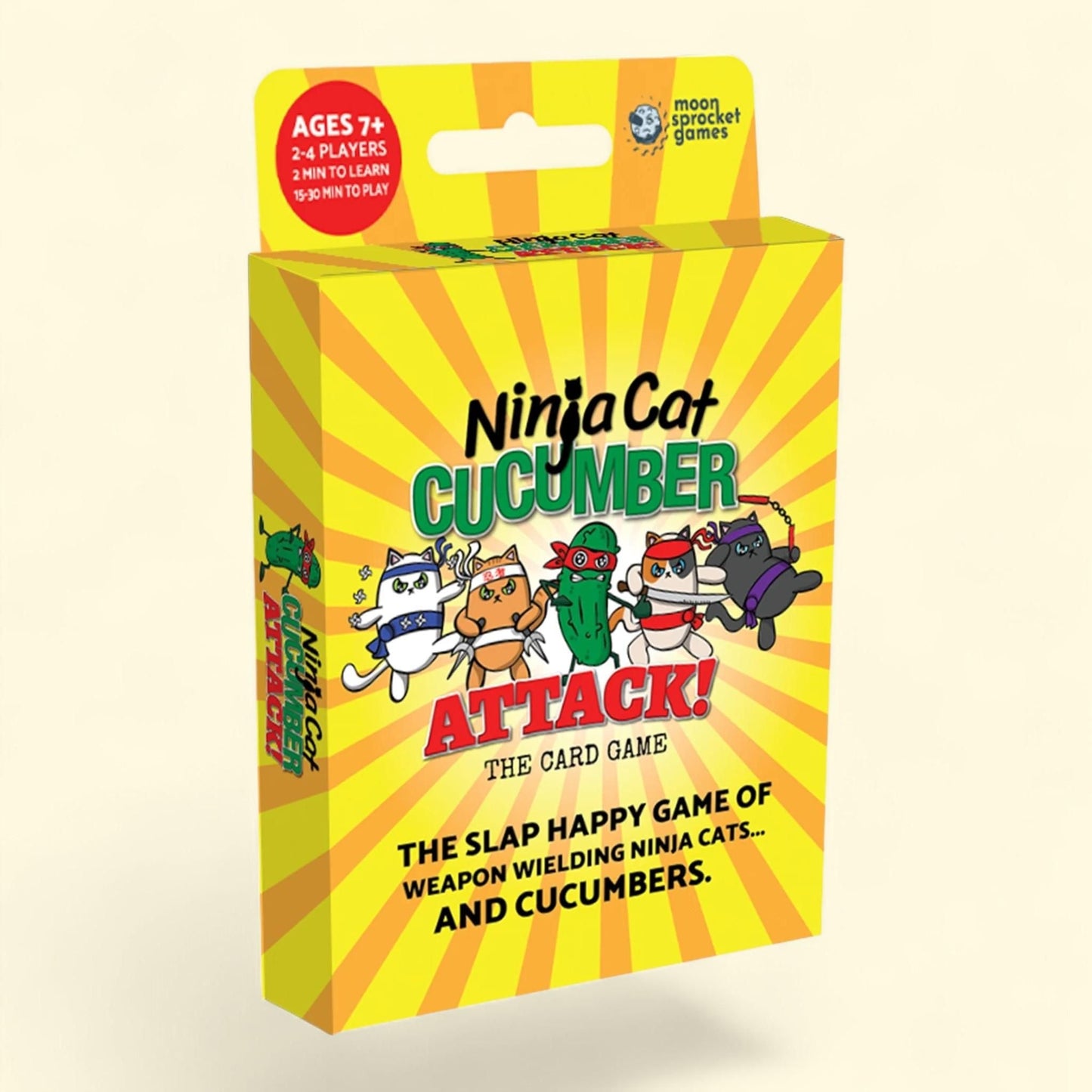 Asmodee Ninja Cat Cucumber Attack Family Card Game, Ages 7+