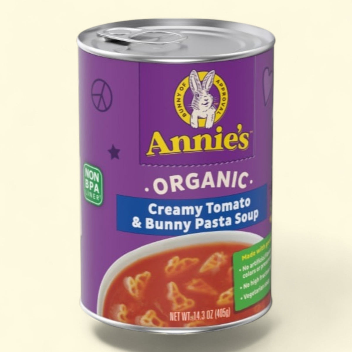 Annie's Organic Creamy Tomato and Bunny Pasta Soup, 17.6 oz.
