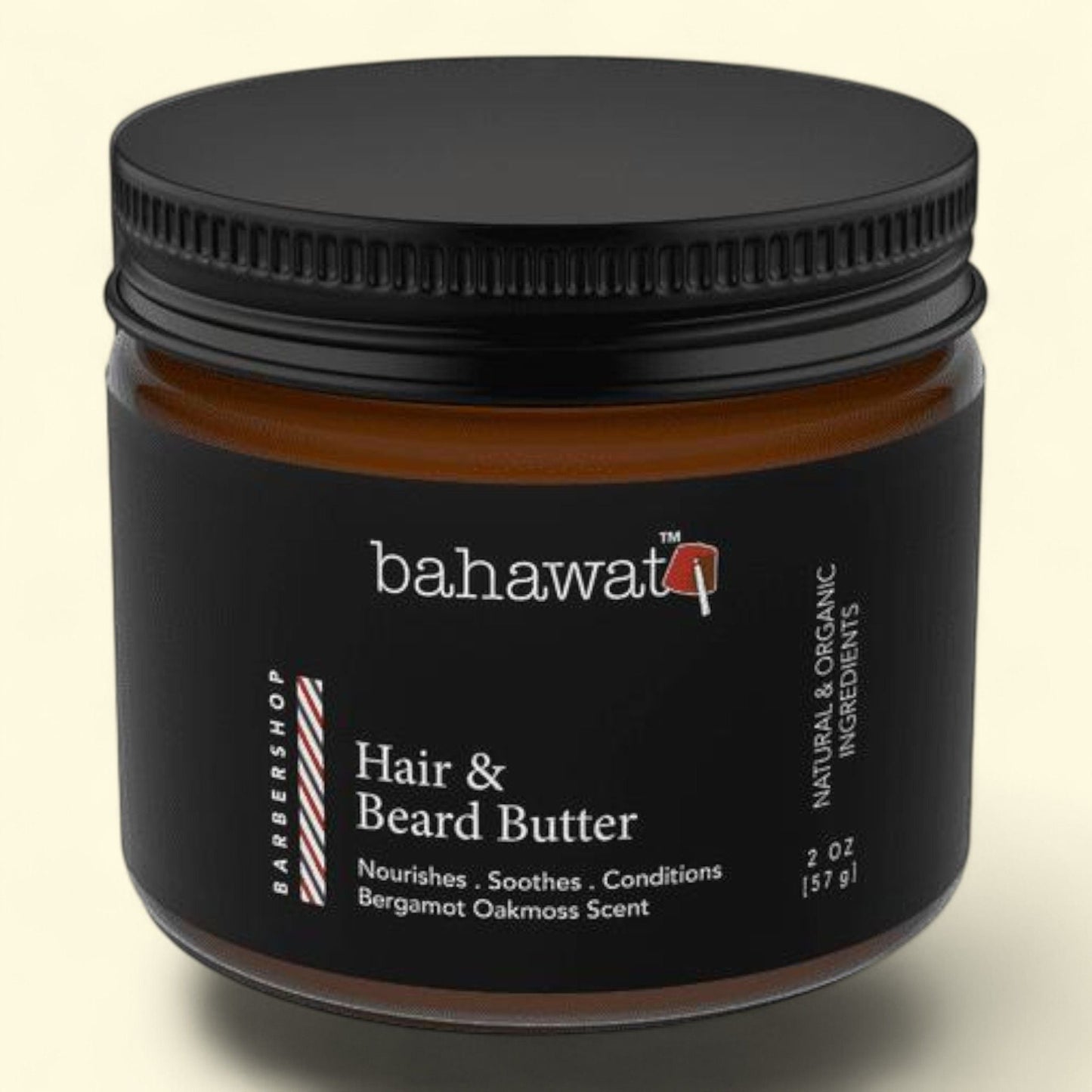 Bahawat Hair & Beard Butter, Barbershop, 2oz