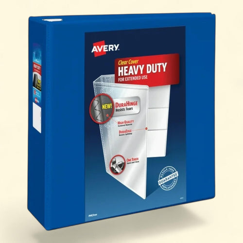 Avery Heavy Duty View Binder, 3", Blue, Slant Ring, 635 Sheet Capacity