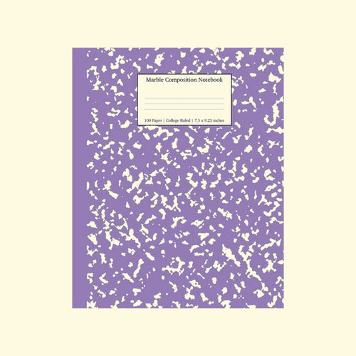 Bat Composition Notebook, 7.5 x 9.25, 110 Pages, Wide-Ruled