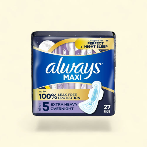 Always Maxi Pads with Wings, Size 5, 27 CT