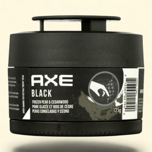 AXE Car Air Freshener, Gel Can, Black Scent, 1 Pack