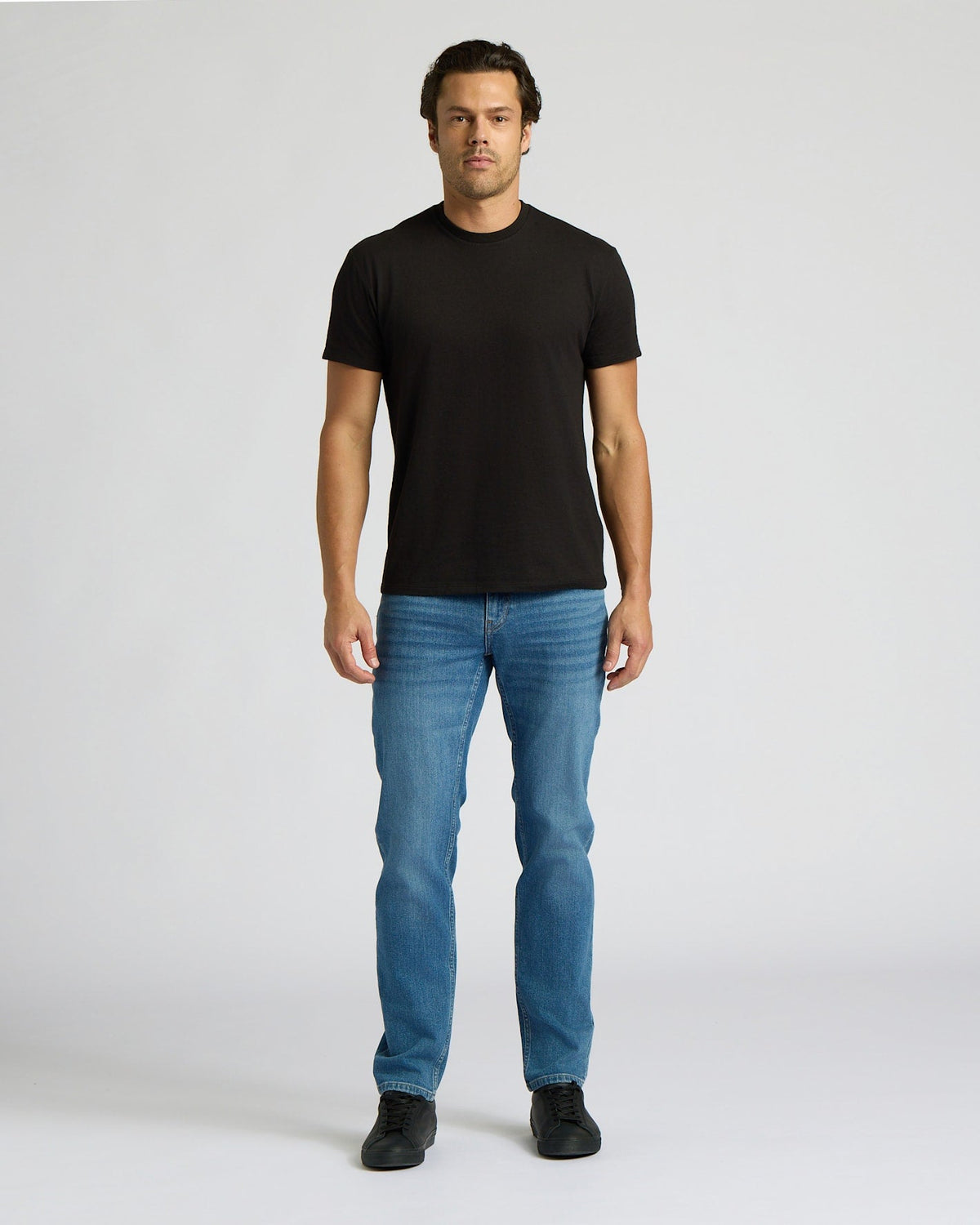 All Black Short Classic Crew Neck 6-Pack