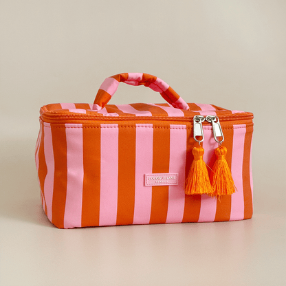 Travel Vanity Case - Soleil Stripes
