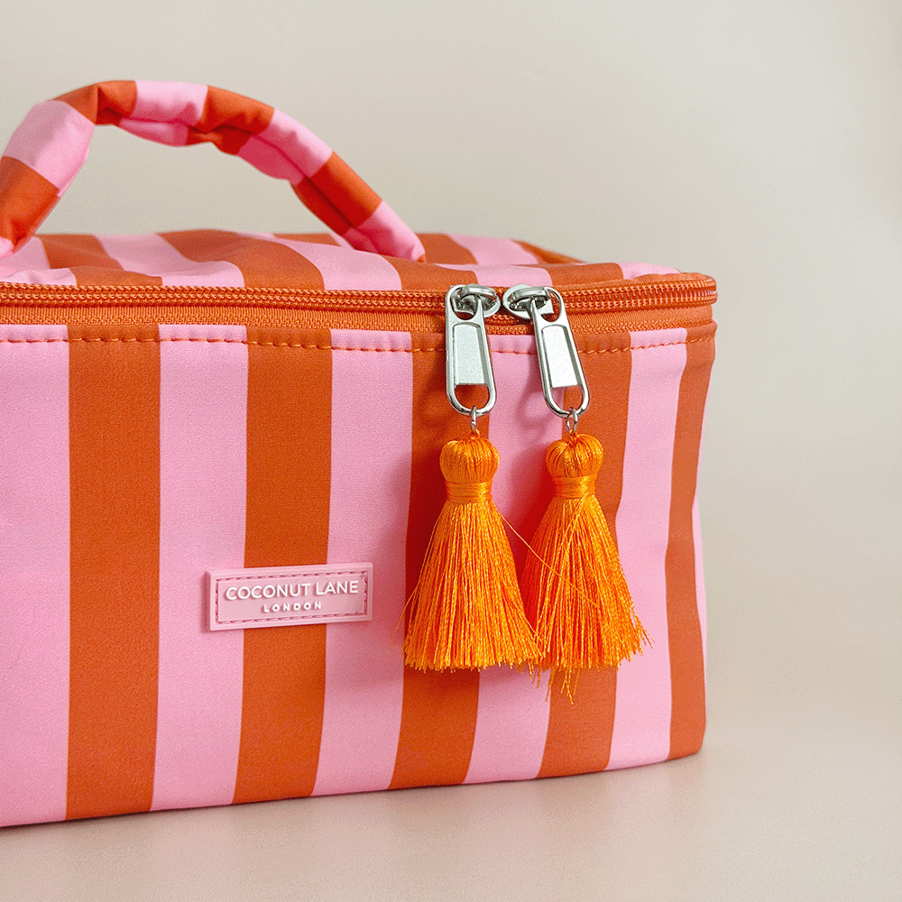 Travel Vanity Case - Soleil Stripes