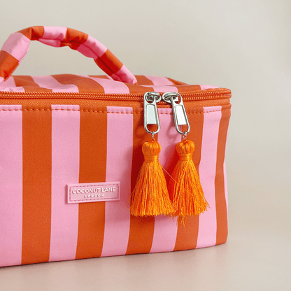 Travel Vanity Case - Soleil Stripes