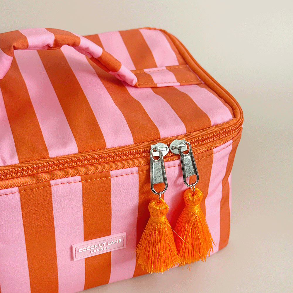 Travel Vanity Case - Soleil Stripes